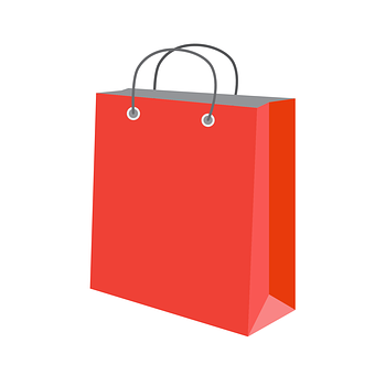 Red Shopping Bag Graphic