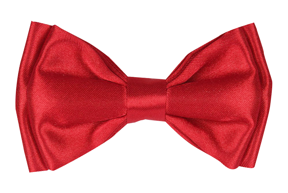 Red Silk Bow Tie