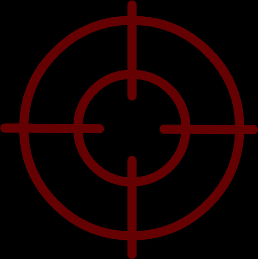 Red Sniper Crosshair Graphic