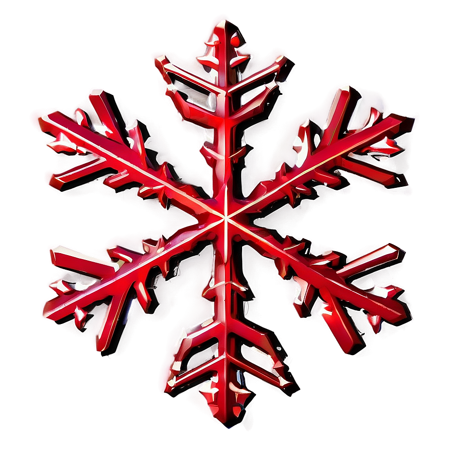 Red Snowflake A