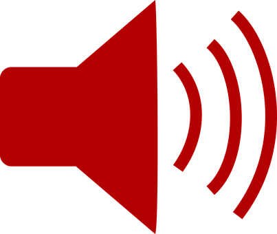 Red Speaker Icon