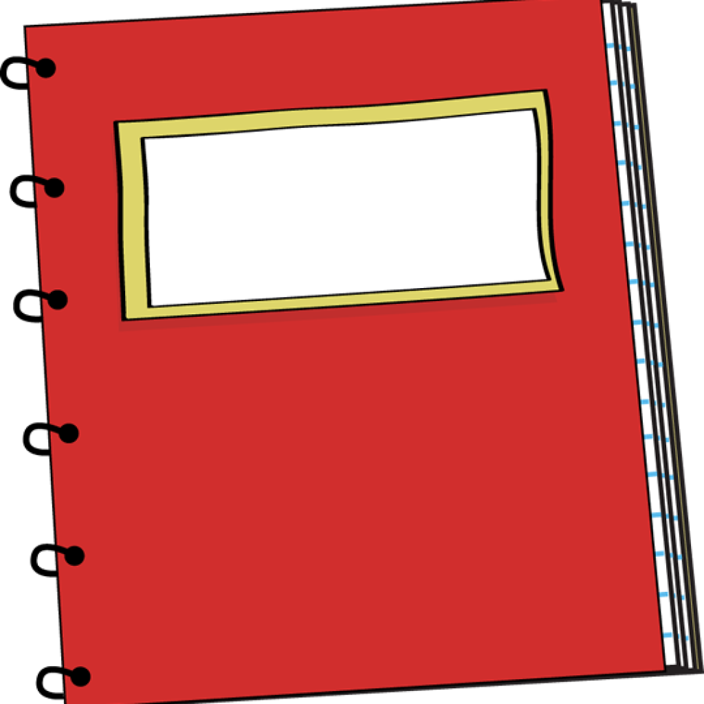 Red Spiral Notebookwith Label