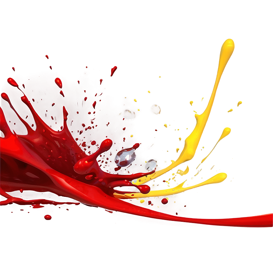 Red Splash Art Png 63