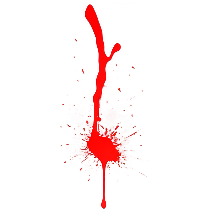 Red Splatter Effect Png 06132024