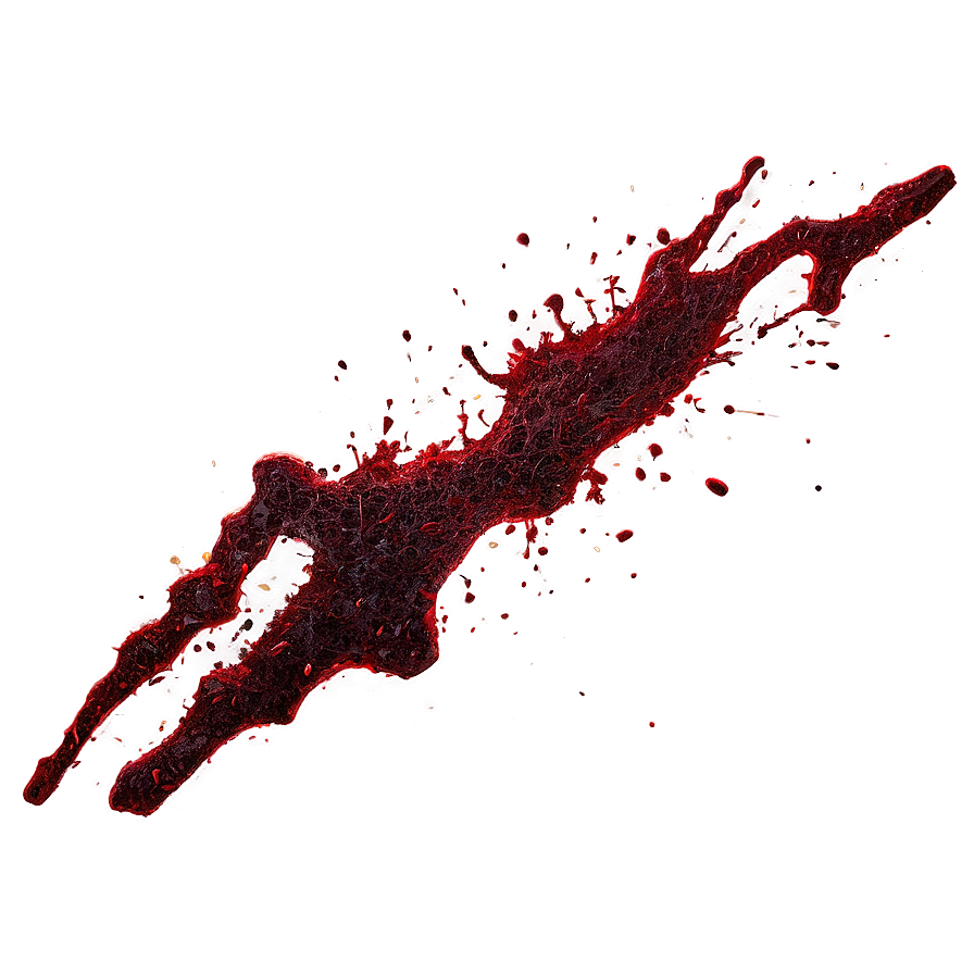 Red Splatter Effect Png 06132024