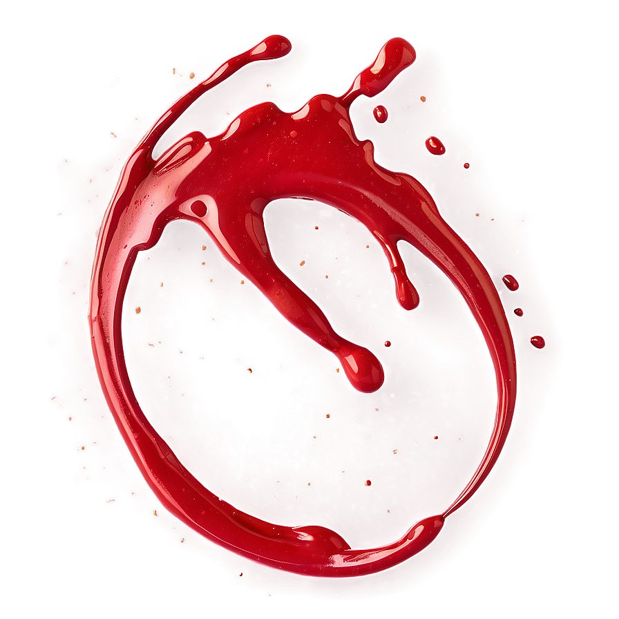 Red Splatter Splash Isolated Png 06132024