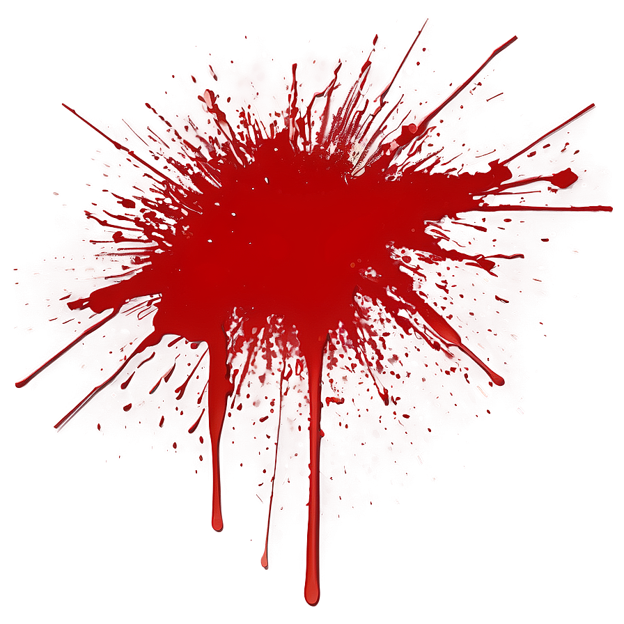 Red Splatter Vector Style Png Pax65