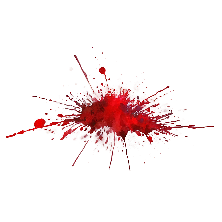 Red Splatter Watercolor Effect Png Fvi93