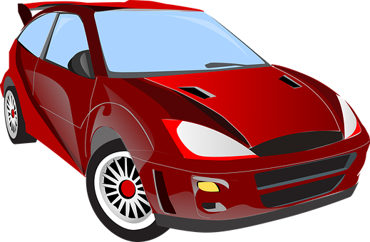 Red Sports Car Illustration