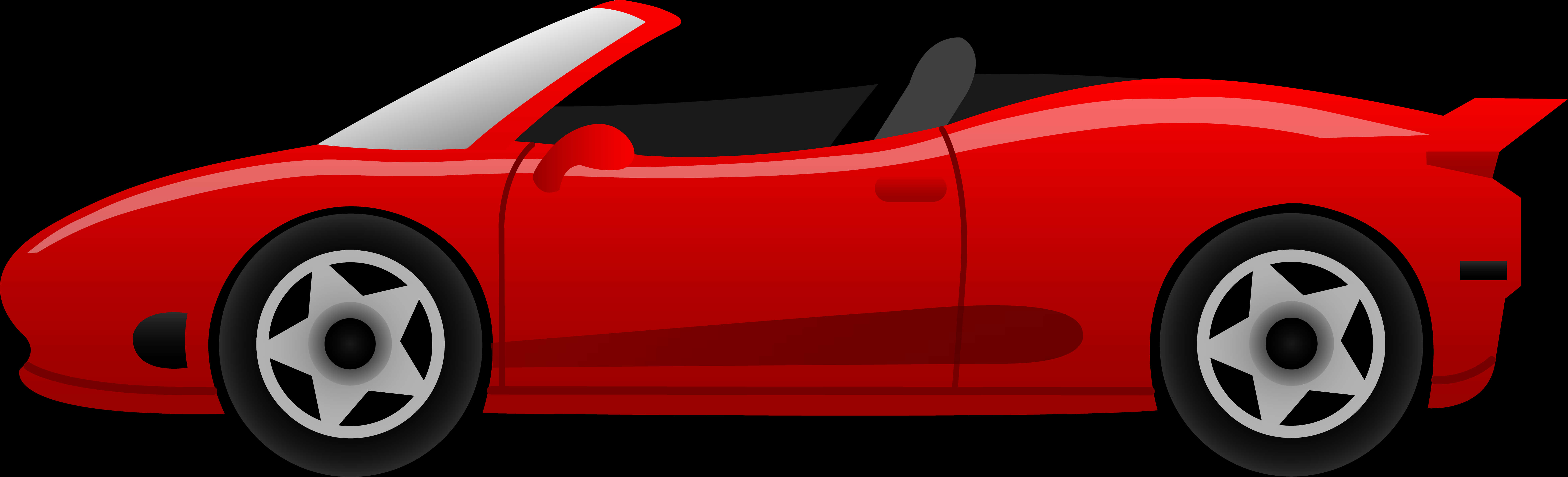 Red Sports Car Vector Illustration