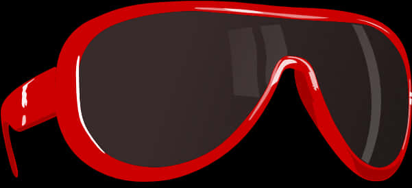 Red Sporty Sunglasses