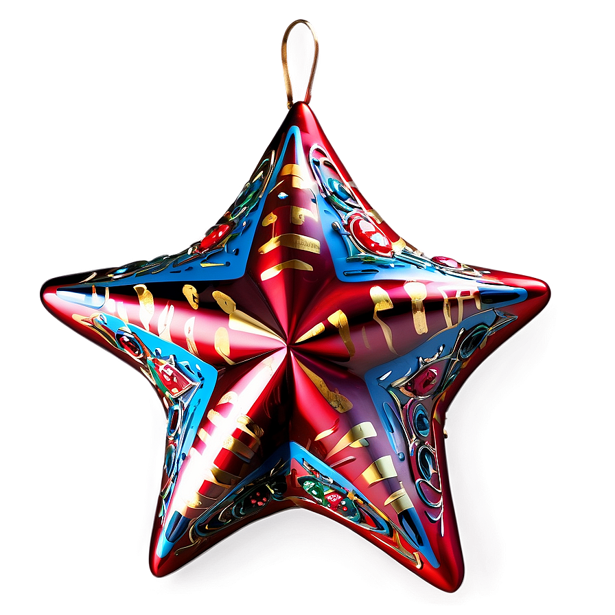 Red Star Ornament Png Hss