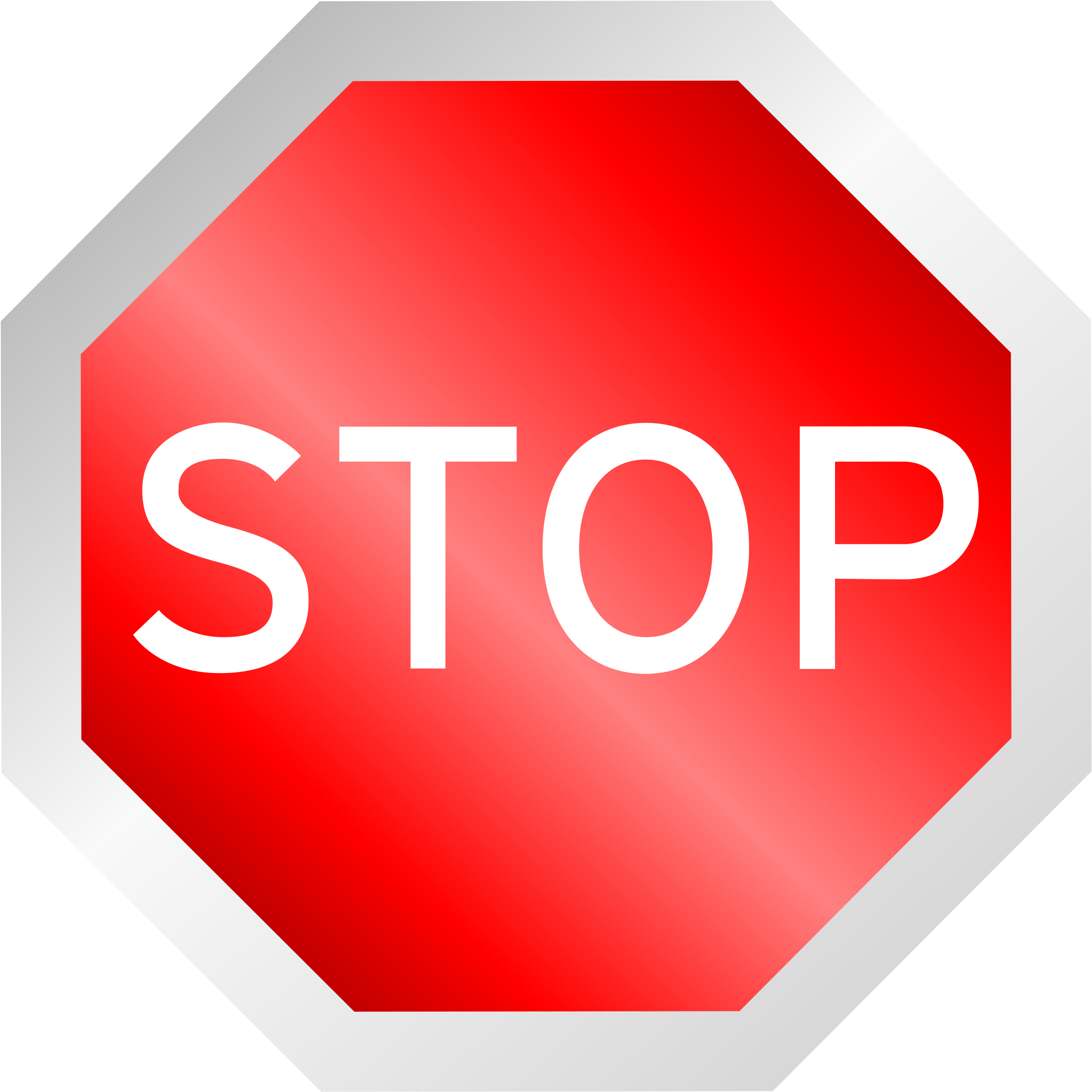 Red Stop Sign Octagon