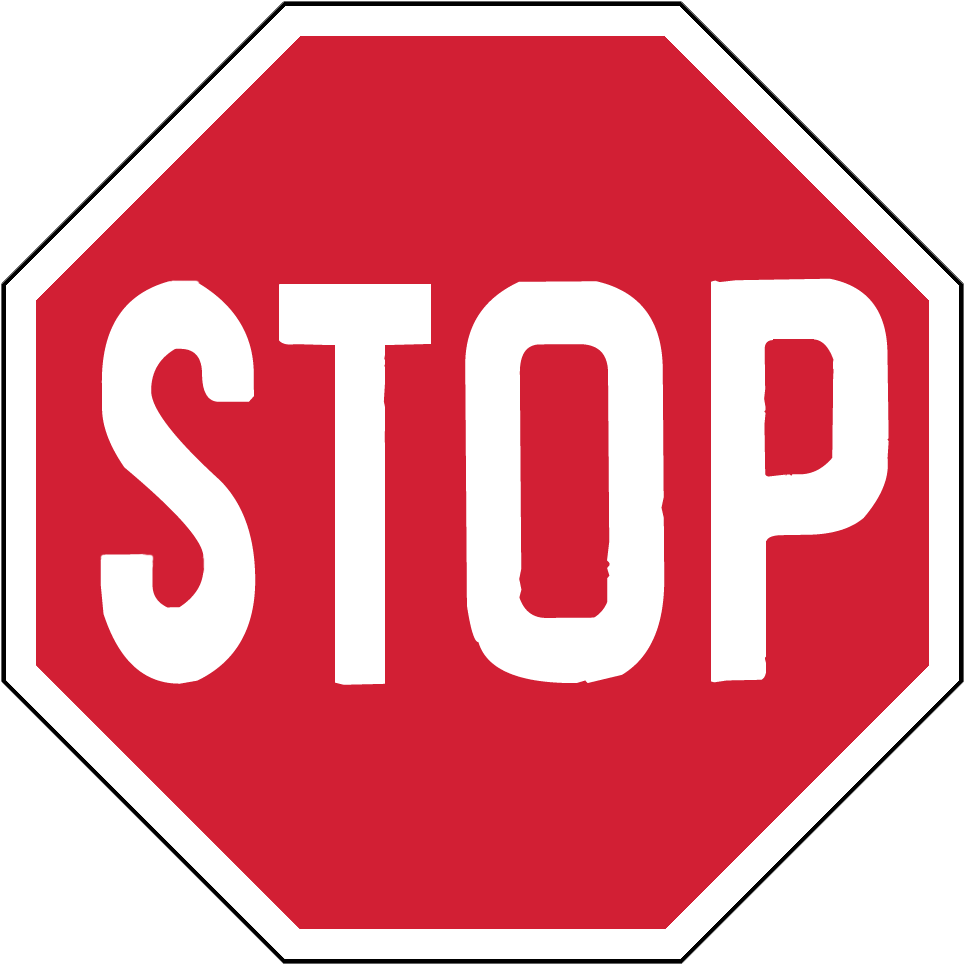 Red Stop Sign Octagon