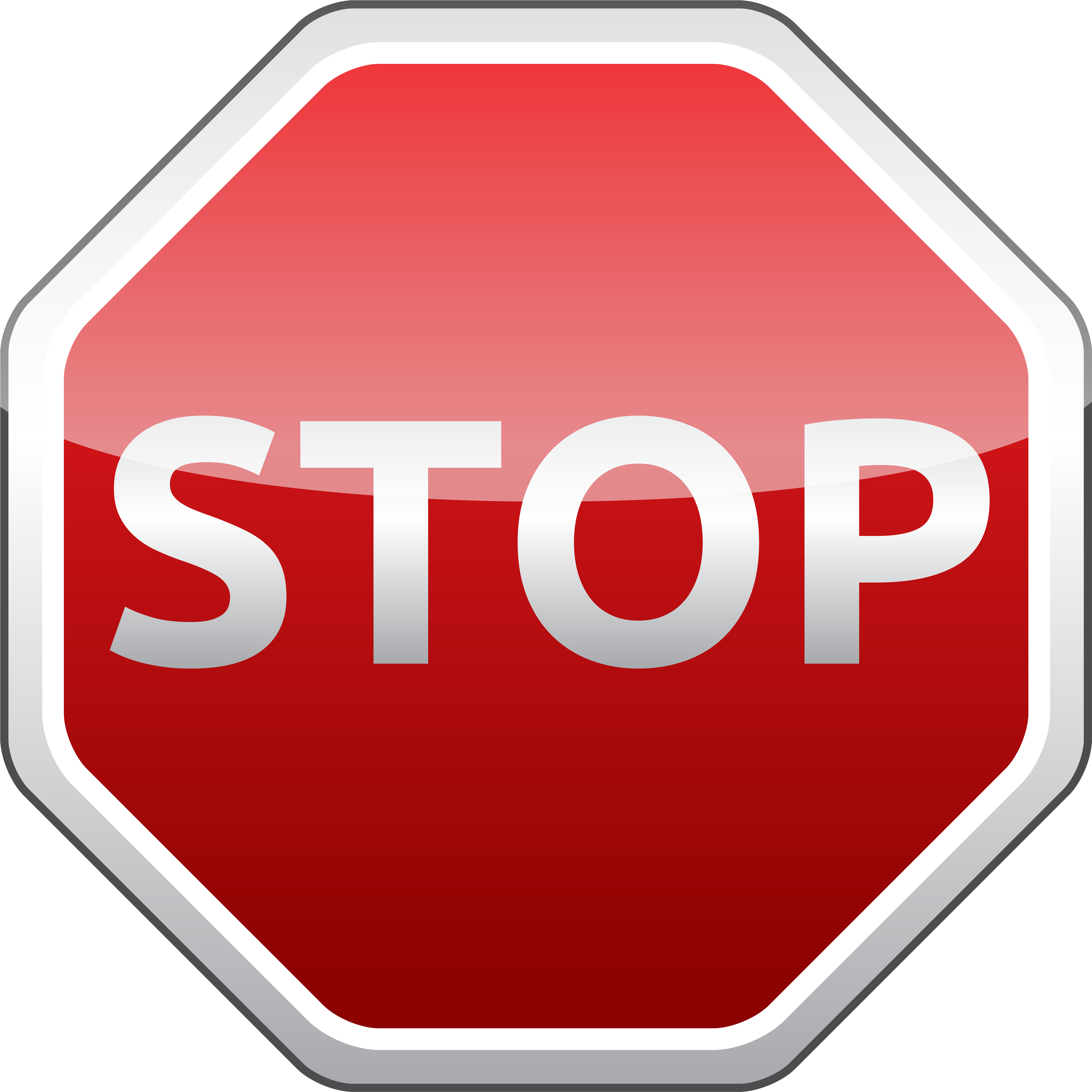 Red Stop Sign Octagon