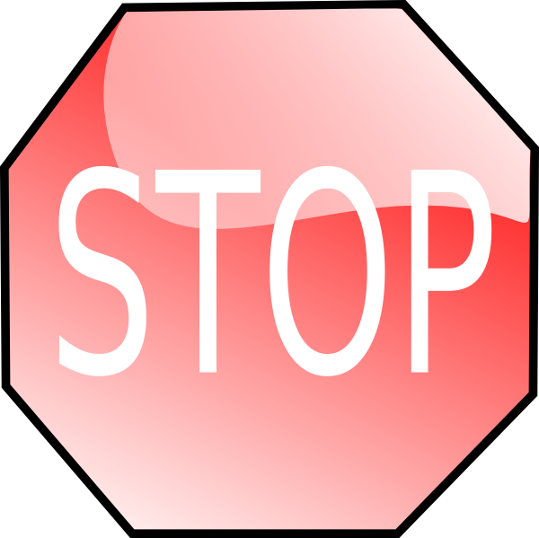 Red Stop Sign Octagon