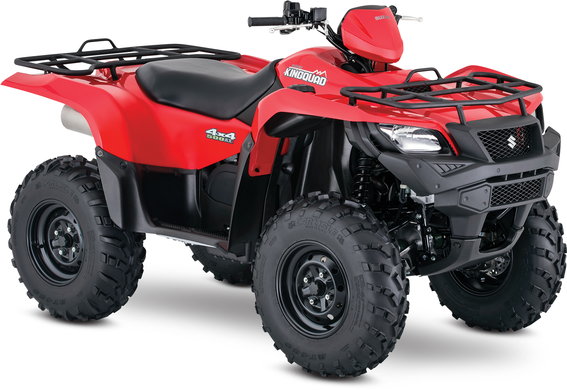 Red Suzuki King Quad A T V