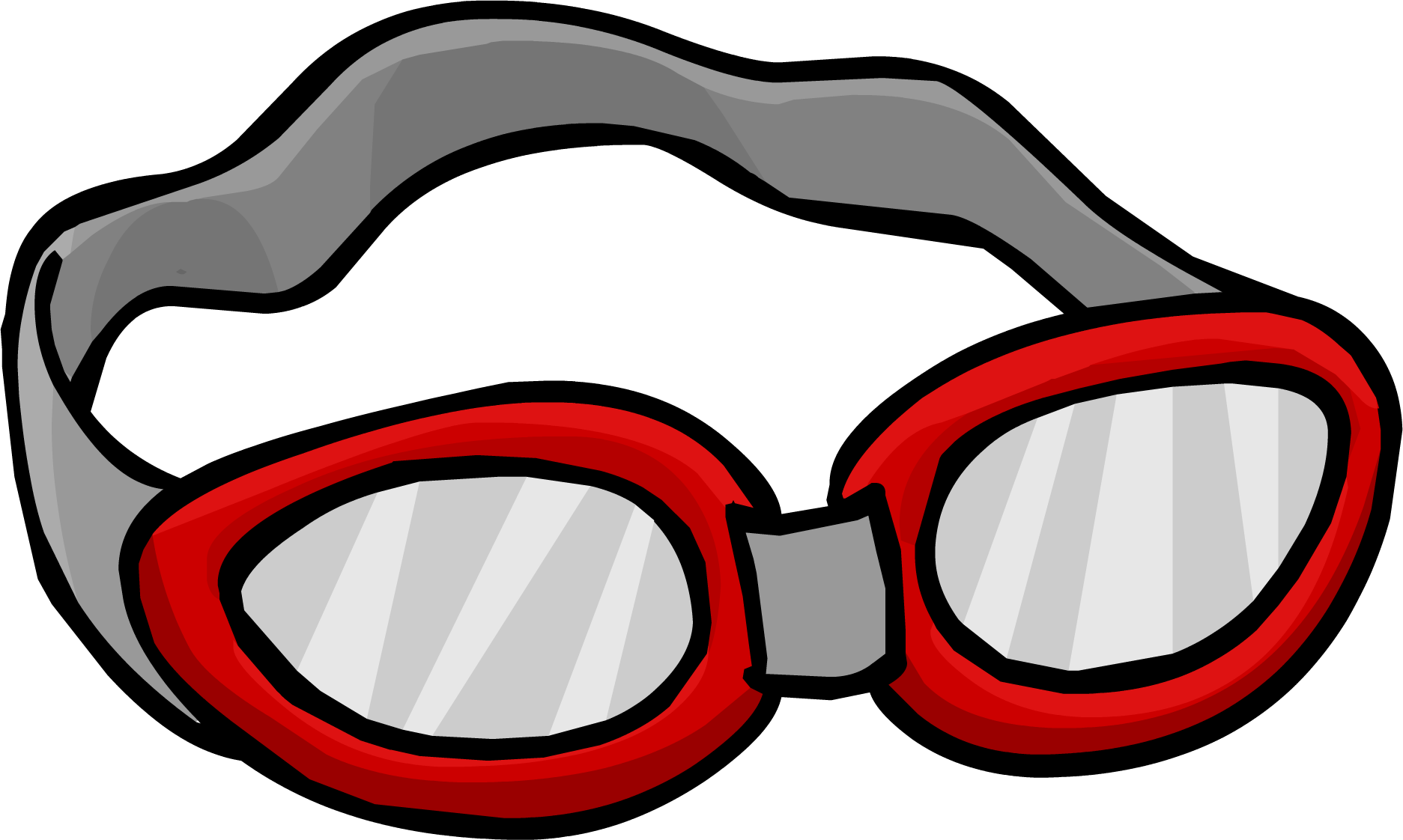 Red Swimming Goggles Illustration