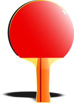 Red Table Tennis Bat