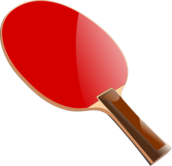 Red Table Tennis Paddle