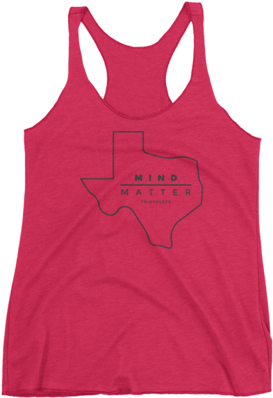 Red Tank Top Texas Mind Over Matter