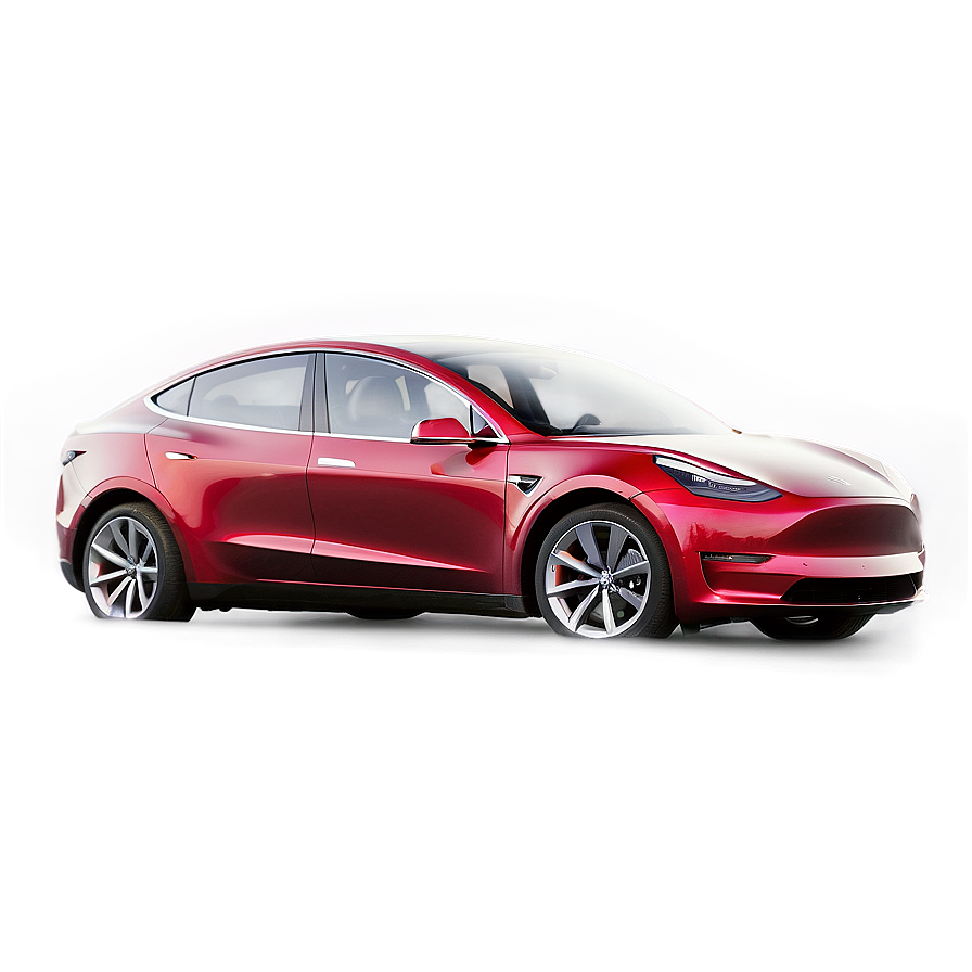 Red Tesla Model Y Png Oju