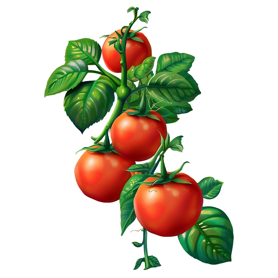 Red Tomato Plant Png Kug95