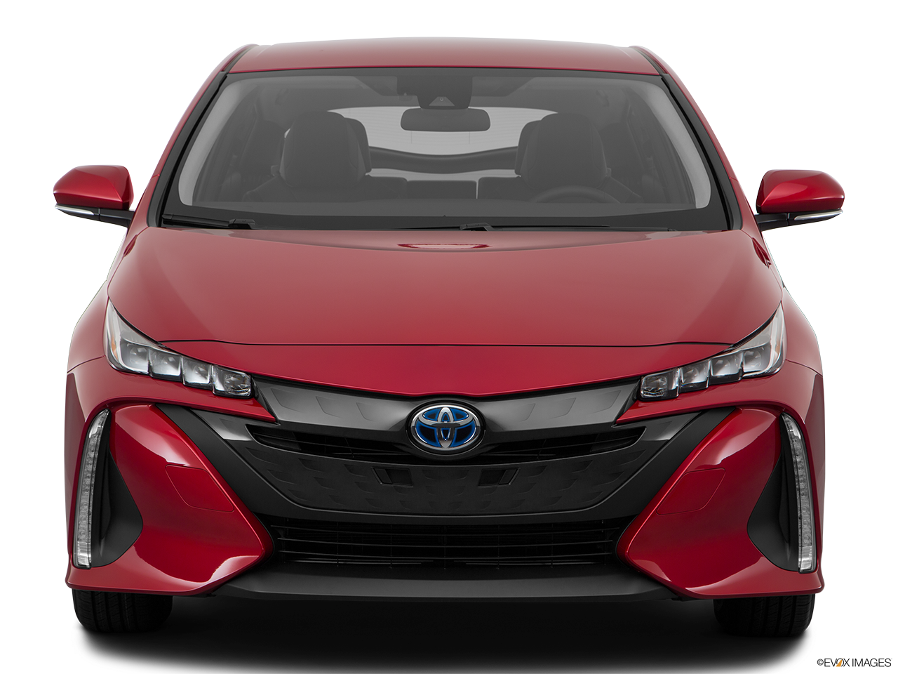 Red Toyota Sedan Front View