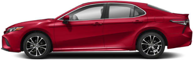 Red Toyota Sedan Side View