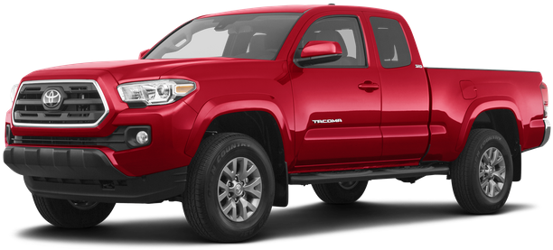 Red Toyota Tacoma Pickup Truck