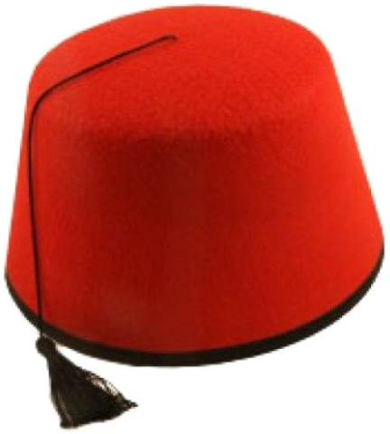 Red Traditional Fez Hat