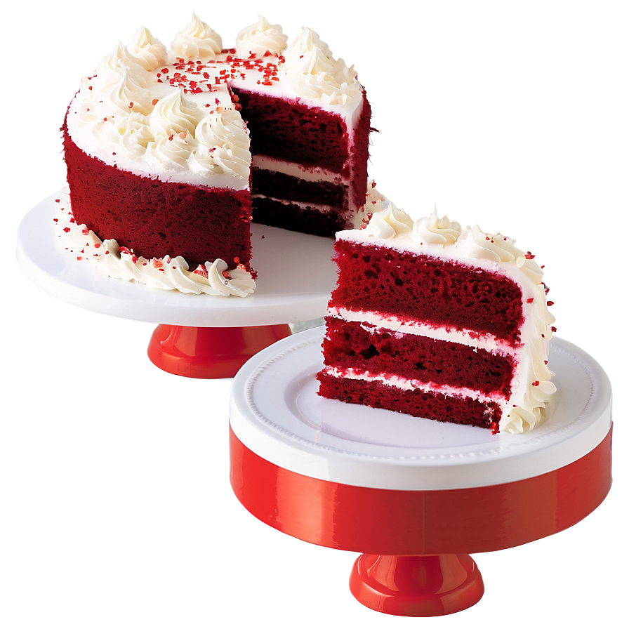 Red Velvet Cake For Valentine's Day Png Ybg