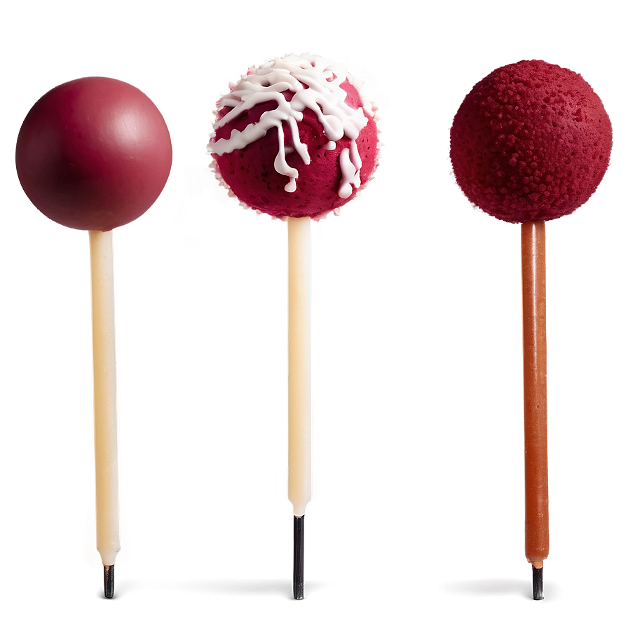 Red Velvet Cake Pop Png 84