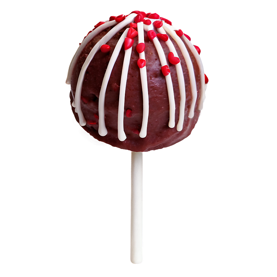 Red Velvet Cake Pop Png Sty