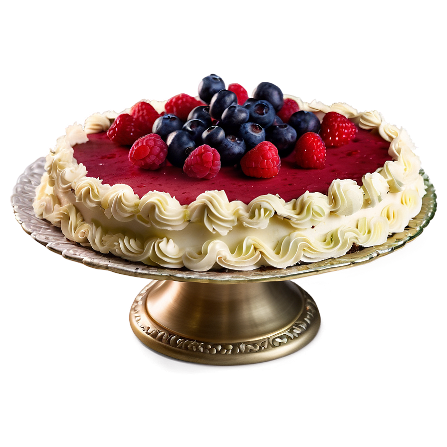 Red Velvet Cake With Berries Png Pux12