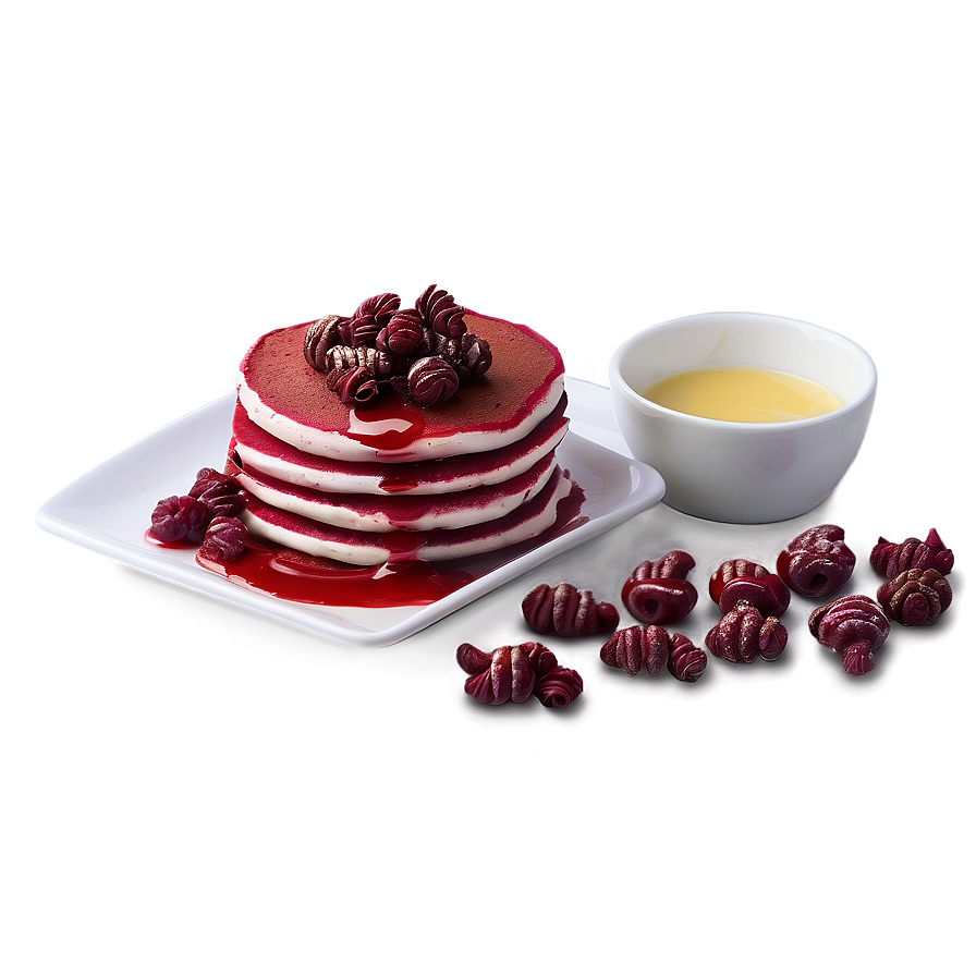 Red Velvet Pancakes Png Khs56