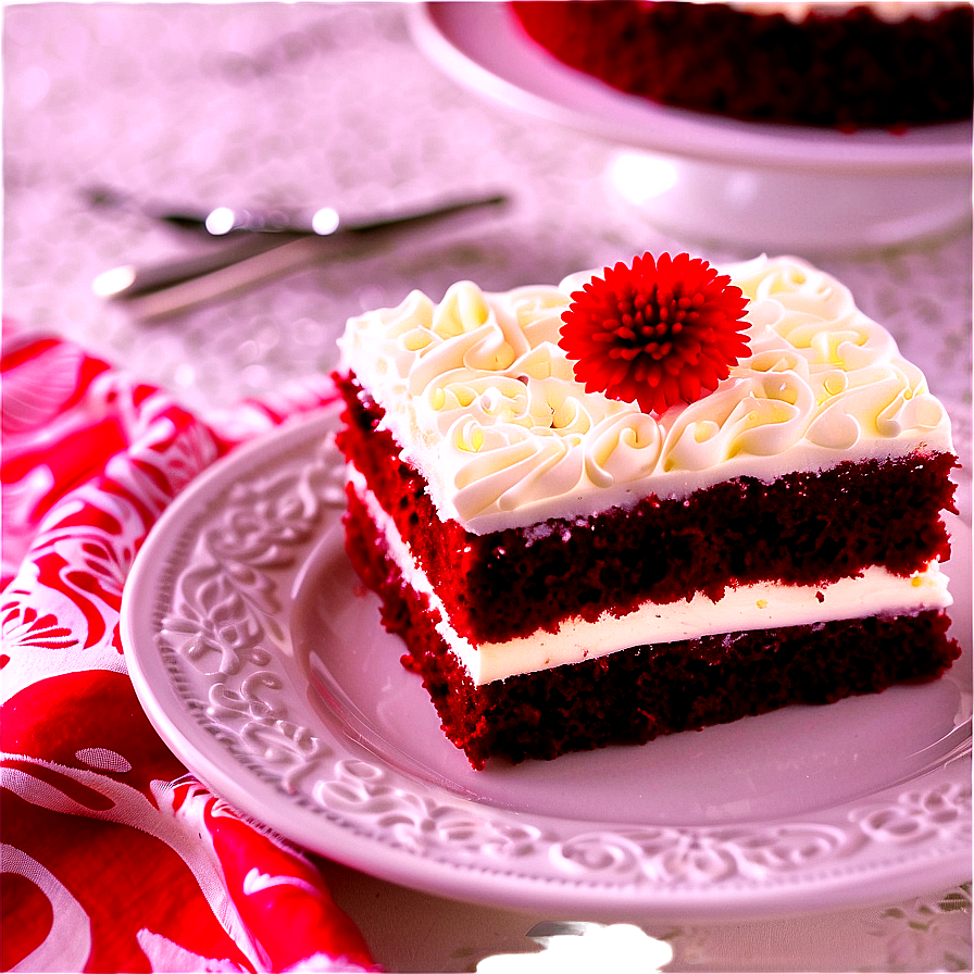 Red Velvet Sheet Cake Png 06292024