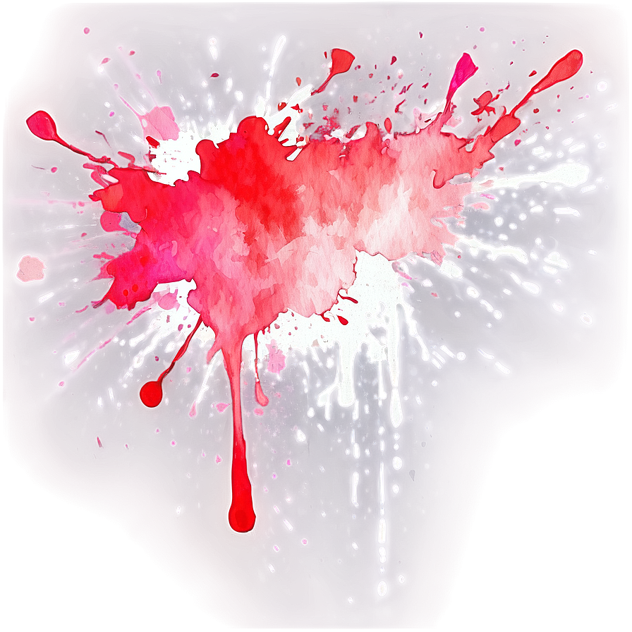 Red Watercolor Splatter Png 56