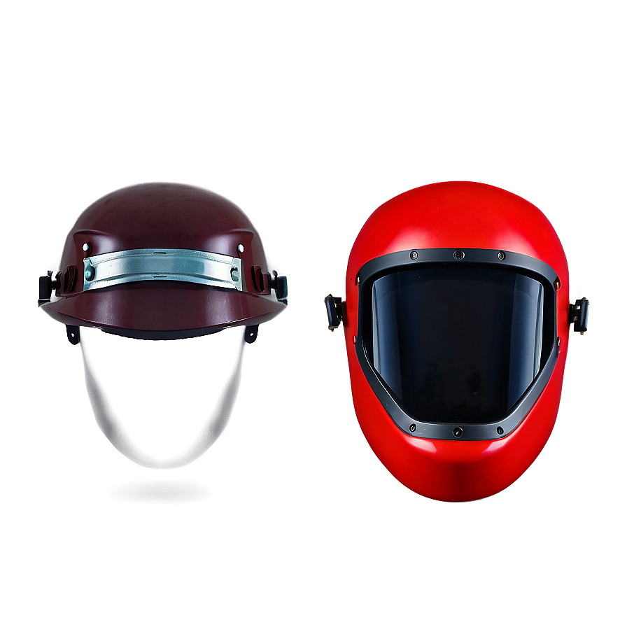 Red Welding Helmet Png Phc