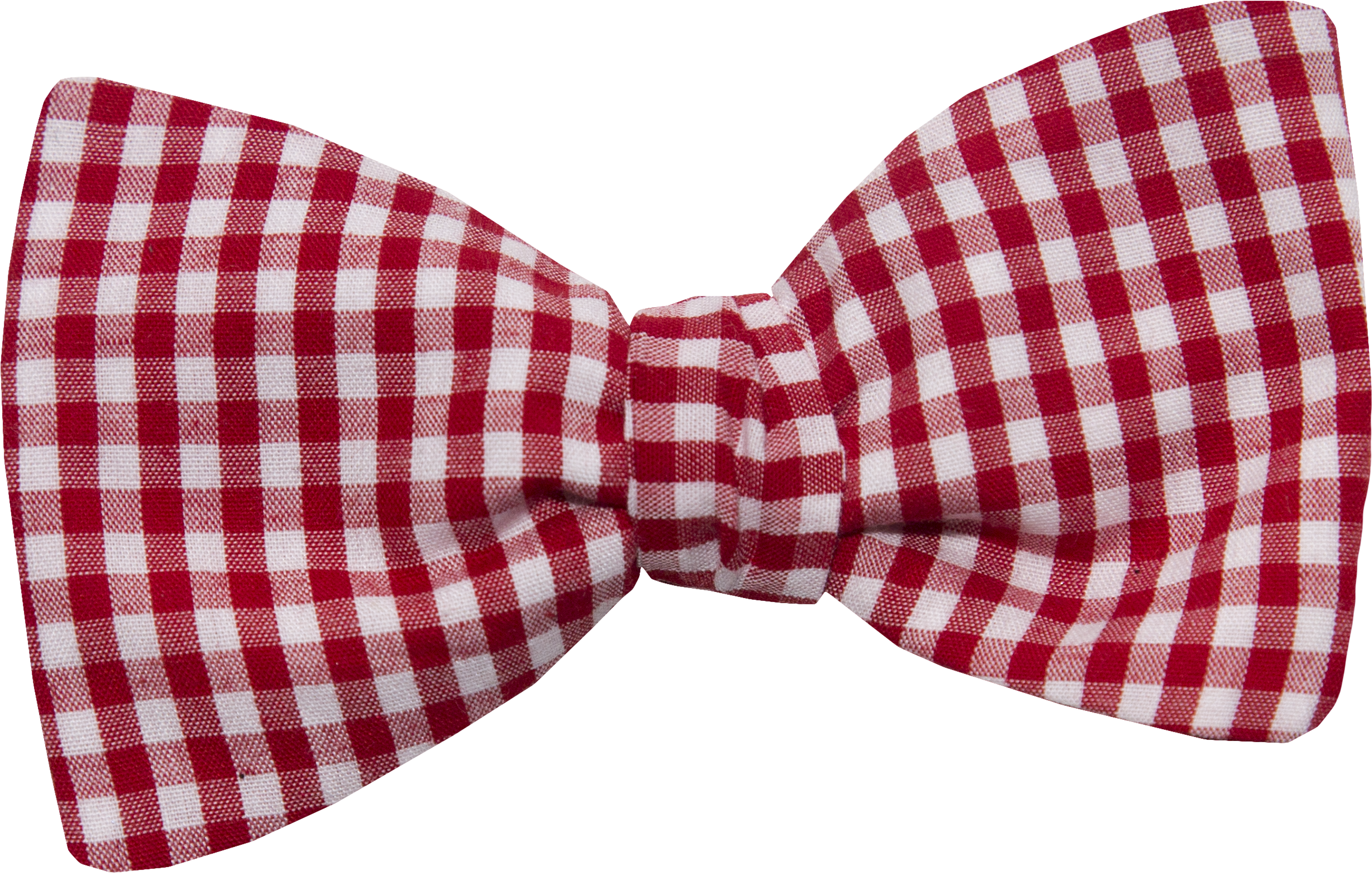 Red White Gingham Bow Tie