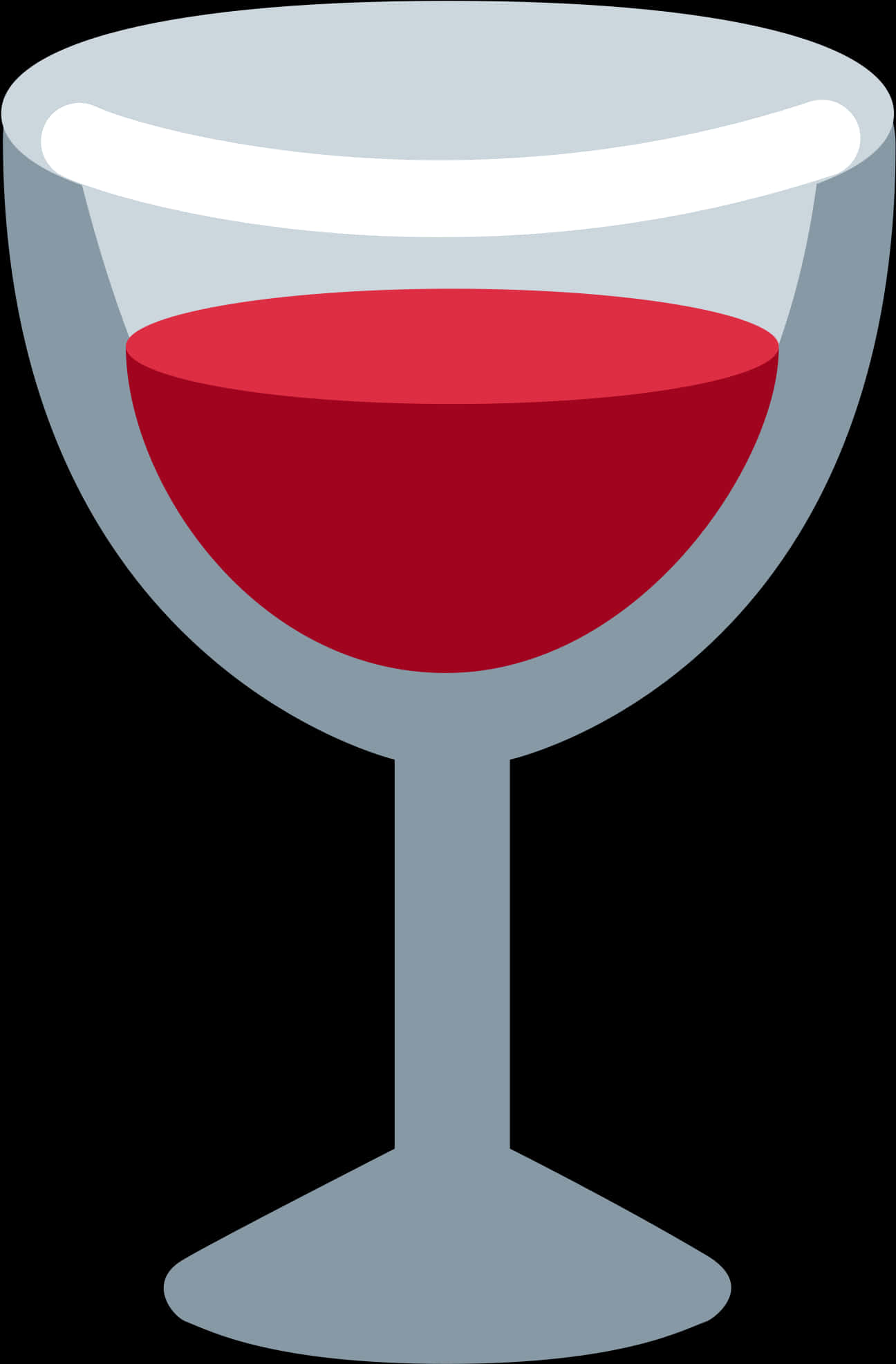 Red Winein Glass Vector Illustration