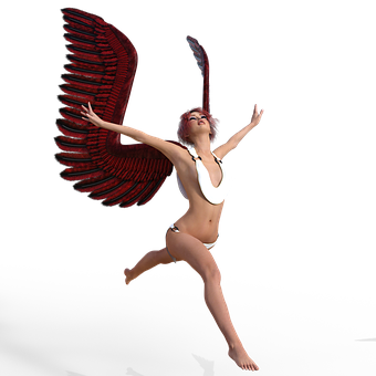 Red Winged Angel Ascension