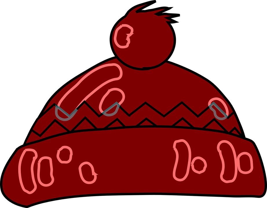 Red Winter Hat Cartoon