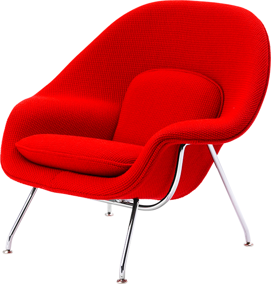 Red Womb Chair Design