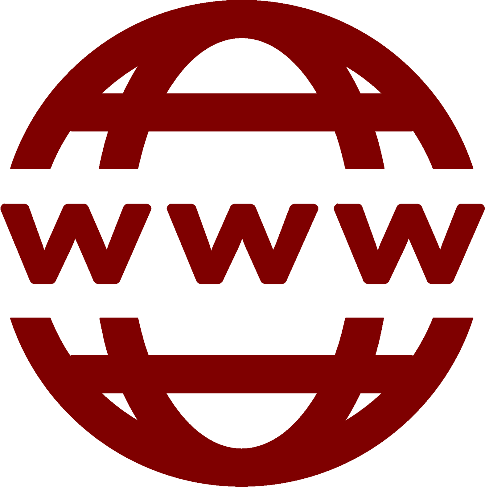 Red World Wide Web Icon