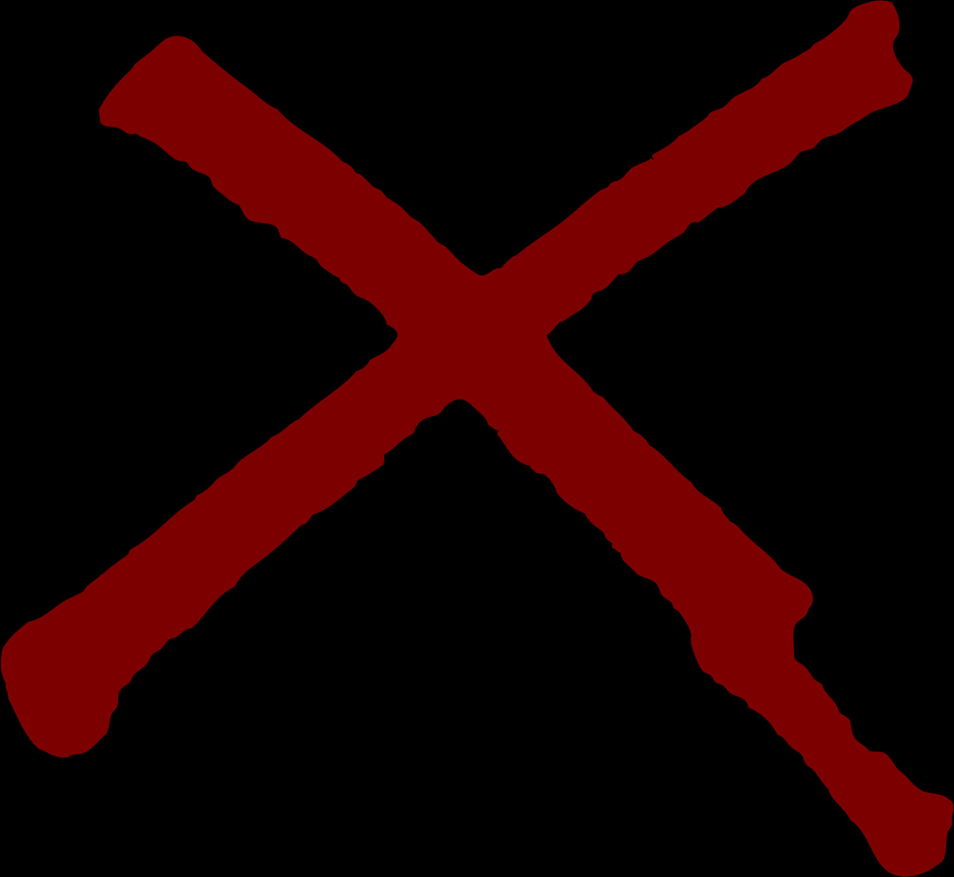 Red X Symbol Graphic