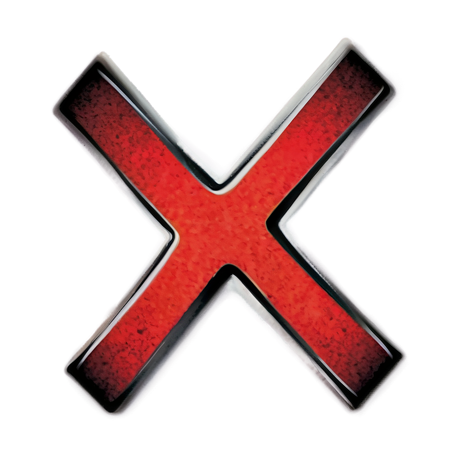 Red X With Text Png 06122024