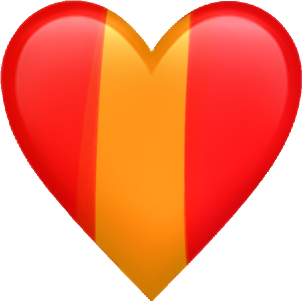 Red Yellow Gradient Heart Transparent Background.png