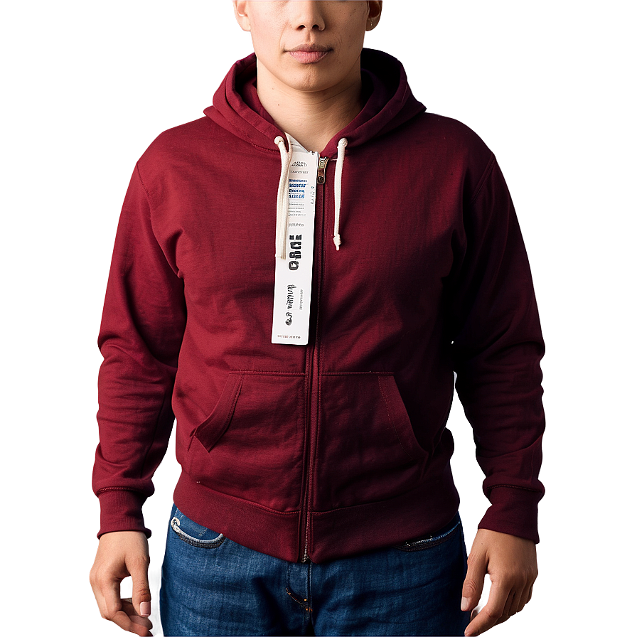 Red Zip Up Hoodie Png 57