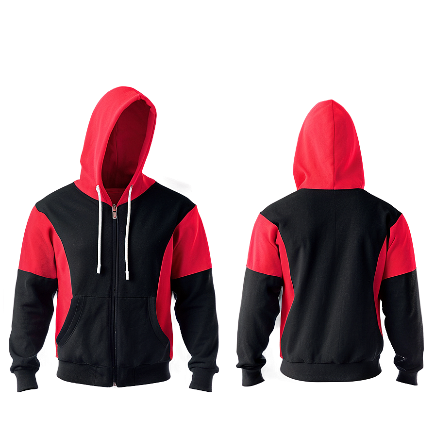 Red Zip Up Hoodie Png Uln